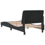 vidaXL Cadre de lit sans matelas noir 80x200 cm velours