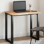 vidaXL Dessus de table rectangulaire 80x60x2 cm bois massif d'acacia