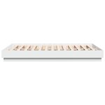 vidaXL Cadre de lit avec LED sans matelas blanc 140x200 cm