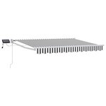 vidaXL Store rétractable manuel avec LEDs 3 x 2 5 m