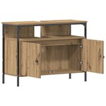 vidaXL Armoire de toilette avec miroir chêne artisanal 60 x 16 x 60 cm