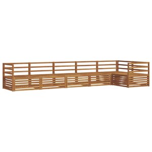 vidaXL Ensemble de canapés d'extérieur 6 pc Naturel