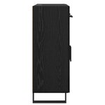 vidaXL Buffet Chêne noir 69 5 x 34 x 90 cm Bois d'ingénierie