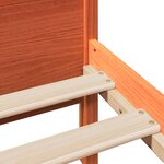 vidaXL Cadre de lit sans matelas cire marron 120x190cm bois pin massif