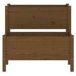 vidaXL Jardinière Marron miel 84 5x84x75 cm Bois massif de pin