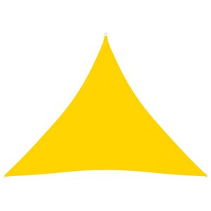 vidaXL Voile de parasol Tissu Oxford triangulaire 3x3x3 m Jaune