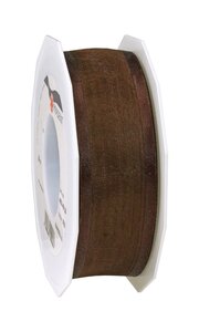 Organza marseille 25-m-rouleau 40 mm laitonné brun