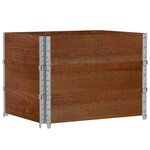 vidaXL Jardinière marron 80x60 cm bois massif de pin