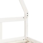 vidaXL Cadre de lit pour enfants blanc 80x200 cm bois de pin massif