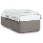 vidaXL Cadre de lit sans matelas taupe 80x200 cm tissu