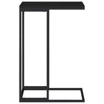 vidaXL Table d'appoint Noir 40x30x59 cm Bois d'ingénierie
