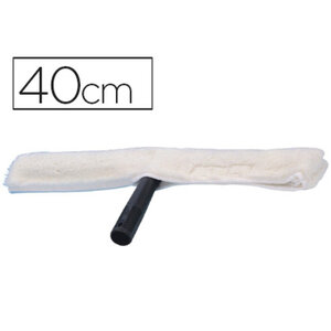 Mouilleur vitres q-connect industriel manche plastique housse tissu super absorbant largeur 40cm