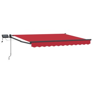 vidaXL Store rétractable manuel avec LEDs 3 x 2 5 m
