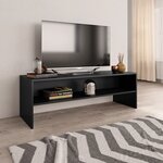 Vidaxl meuble tv noir 120x40x40 cm bois d'ingénierie