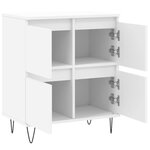 vidaXL Buffet Blanc 60x35x70 cm Bois d'ingénierie