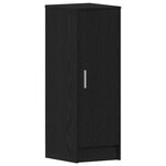 vidaXL Meuble à chaussures avec étagère Chêne noir 32 x 35 x 92 cm