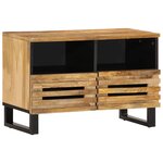 vidaXL Meuble TV 70x34x46 cm bois massif de manguier brut