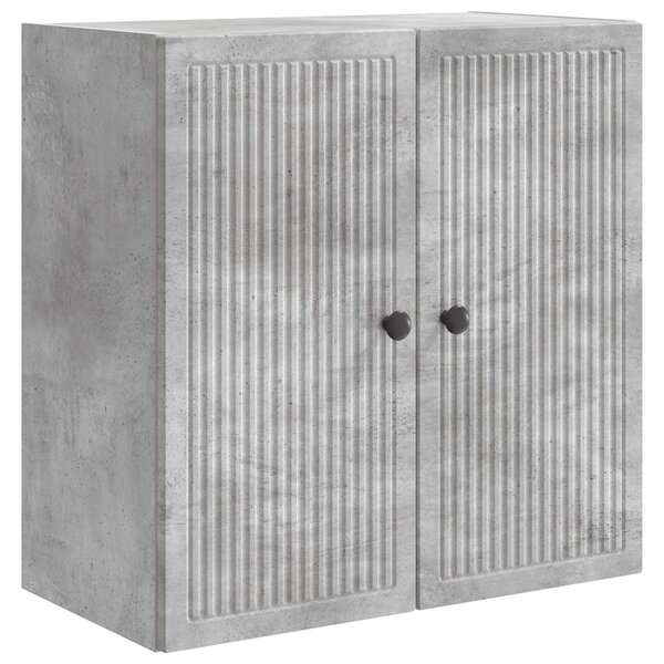 vidaXL Armoire Murale Gris béton 59 x 31 x 60 cm Bois d'ingénierie