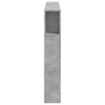 vidaXL Tête de lit à LED gris béton 160x18 5x103 5cm bois d'ingénierie