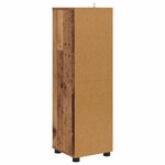vidaXL Cabinet de salle de bain Bois Ancien 30 5 x 30 x 101 cm