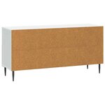vidaXL Meuble TV Blanc 102 x 34 5 x 50 cm Bois d'ingénierie