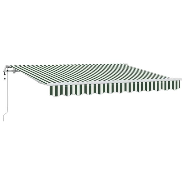 vidaXL Auvent Rétractable Vert 250 x 200 cm tissu