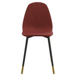 vidaXL Chaises à manger lot de 4 rouge bordeaux tissu