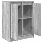 vidaXL Buffet sonoma gris 57x34x76 cm bois d'ingénierie