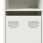 vidaXL Buffet blanc 135x39x73 5 cm acier laminé à froid