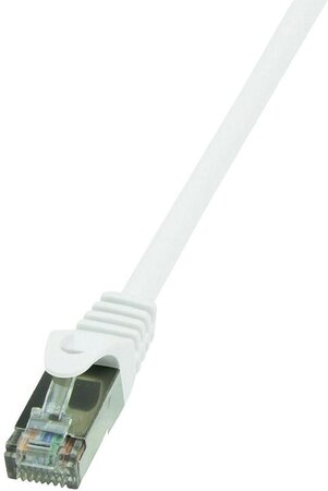 Câble/Cordon réseau RJ45 Dexlan Catégorie 6 STP (U/FTP) Droit 15m (Blanc)