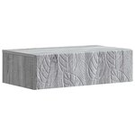 vidaXL Table d'appoint murale 59 x 34 5 x 17 cm Bois d'ingénierie