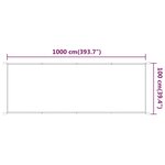 vidaXL Auvent vertical Vert clair 100x1000 cm Tissu oxford