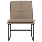 vidaXL Chaise longue Cappuccino 54x75x76 cm Similicuir