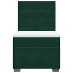 vidaXL Sommier à lattes de lit avec matelas Vert foncé 90x200 cm