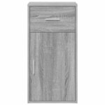 vidaXL Buffet Sonoma gris 38 x 34 5 x 75 cm Bois d'ingénierie