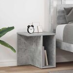 vidaXL Table d'appoint 2 Pièces Gris béton 37 x 32 x 40 cm