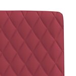 vidaXL Chaises à manger lot de 6 rouge bordeaux similicuir