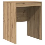 vidaXL Bureau d'écriture Chêne artisanal Bois d'ingénierie 60 x 50 x 76 cm