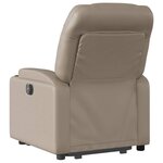 vidaXL Fauteuil inclinable de massage électrique cappuccino similicuir