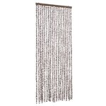 vidaXL Moustiquaire Taupe et blanc 56x185 cm Chenille