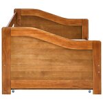 vidaXL Cadre de lit extensible Marron miel Bois de pin 90x200 cm