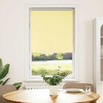 vidaXL Store enrouleur occultant jaune largeur du tissu 65 7 cm