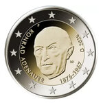 2 euros commémoratives Allemagne 2026 Konrad Adenauer - les 5 ateliers.