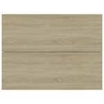 Vidaxl table de chevet chêne sonoma 40 x 30 x 30 cm aggloméré