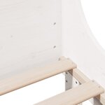 vidaXL Cadre de lit sans matelas blanc 200x200 cm bois massif de pin
