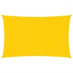 vidaXL Voile d'ombrage 160 g/m² rectangulaire jaune 4x6 m PEHD