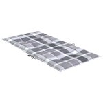 vidaXL Coussins de chaise de jardin à dossier bas lot de 4