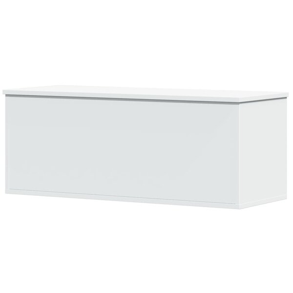 vidaXL Boîte de rangement blanc 90x35x35 cm bois d'ingénierie