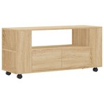vidaXL Meubles TV chêne sonoma 102x34 5x43 cm bois d'ingénierie