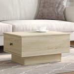 vidaXL Table basse chêne sonoma 60x45x31 cm bois d'ingénierie